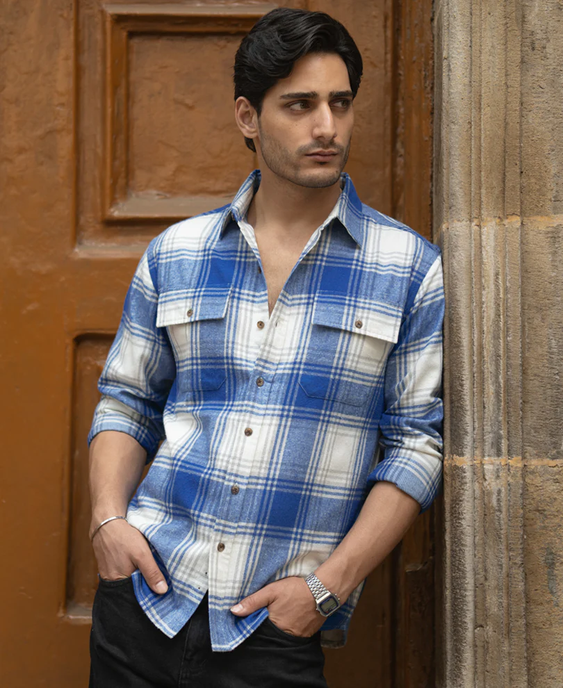 Royal Brushed checks shirt - Image 3