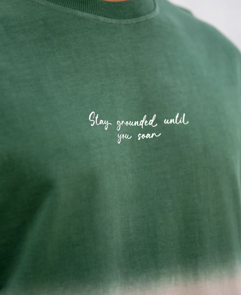 Green & Brown Ombre T-Shirt 100% Cotton - Image 4