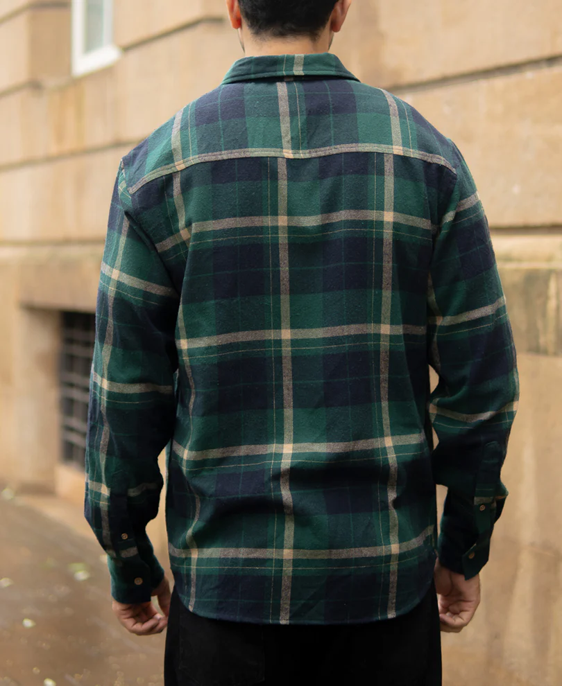 Green Button Down Checks Shirt - Image 6