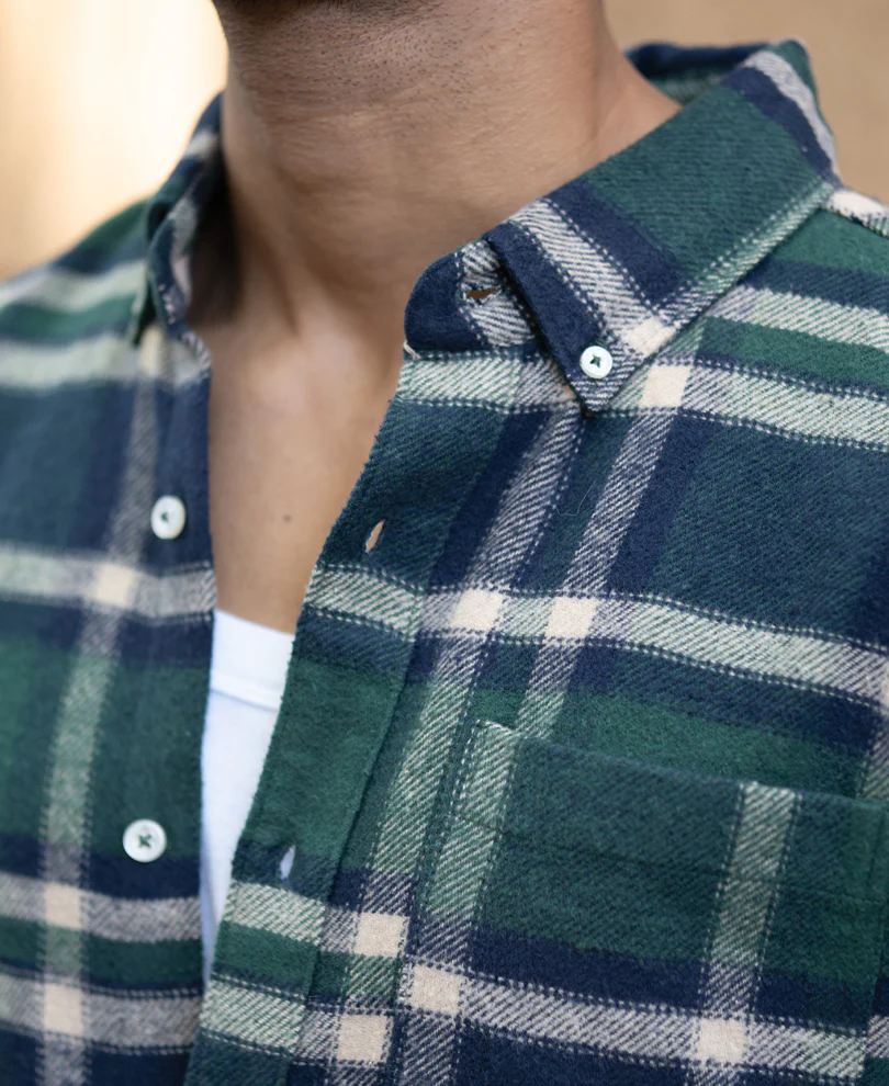 Green Checks Buttondown Shirt - Image 3