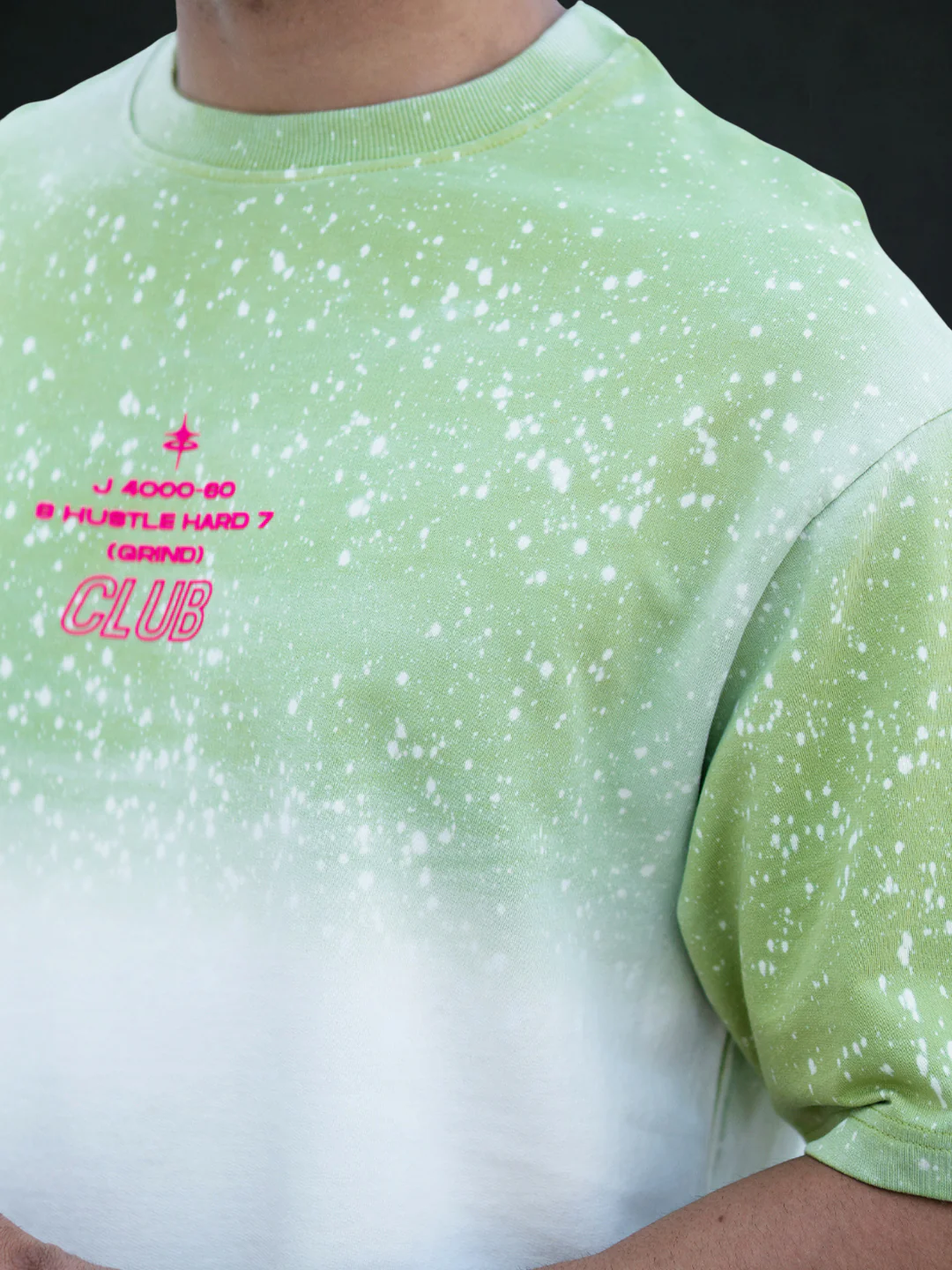 Green Ombre Graphic T-Shirt 100% Cotton - Image 5