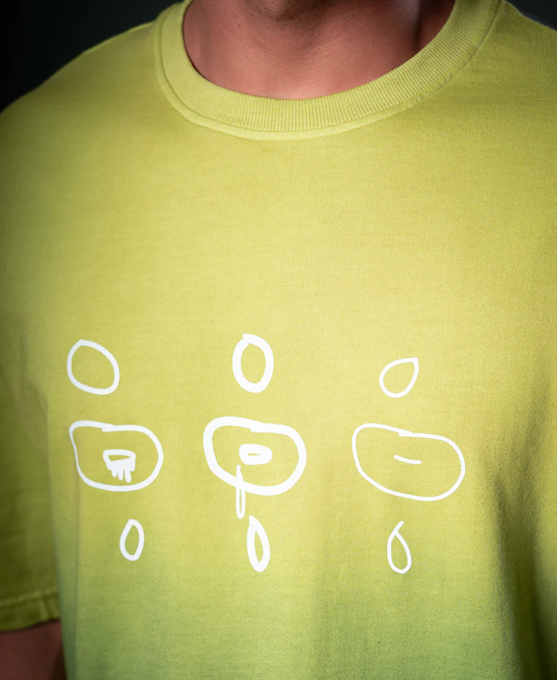 Green Ombre Print T-Shirt 100% Cotton - Image 4