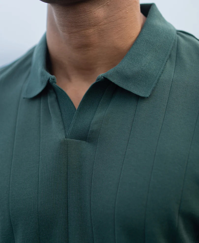 Green Regular Fit Full Sleeves T-Shirt 100% Cotton - Image 4