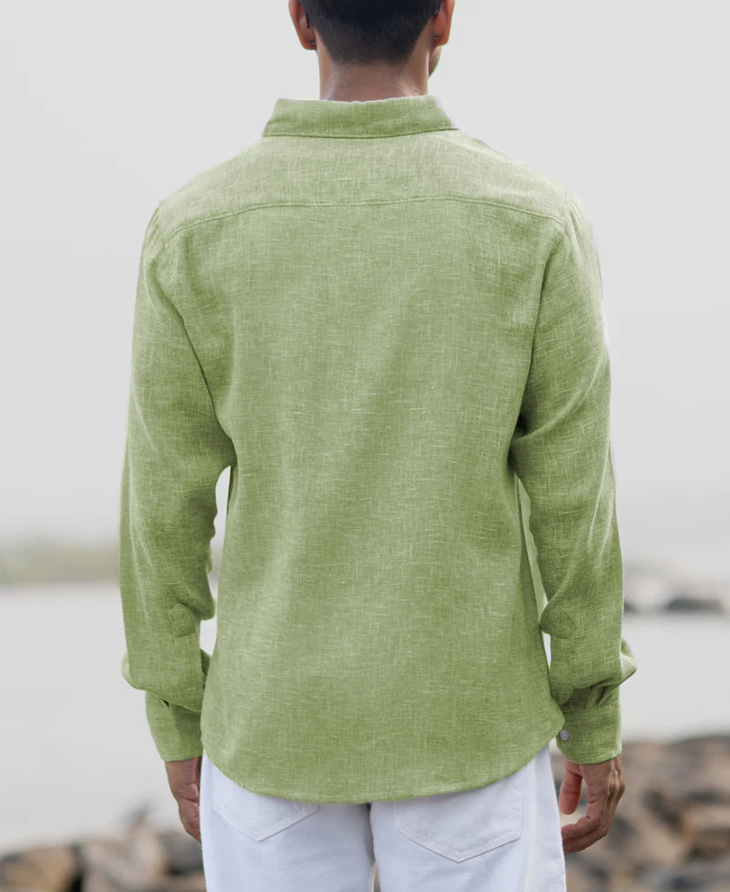 Green Structured Shirt - Image 5