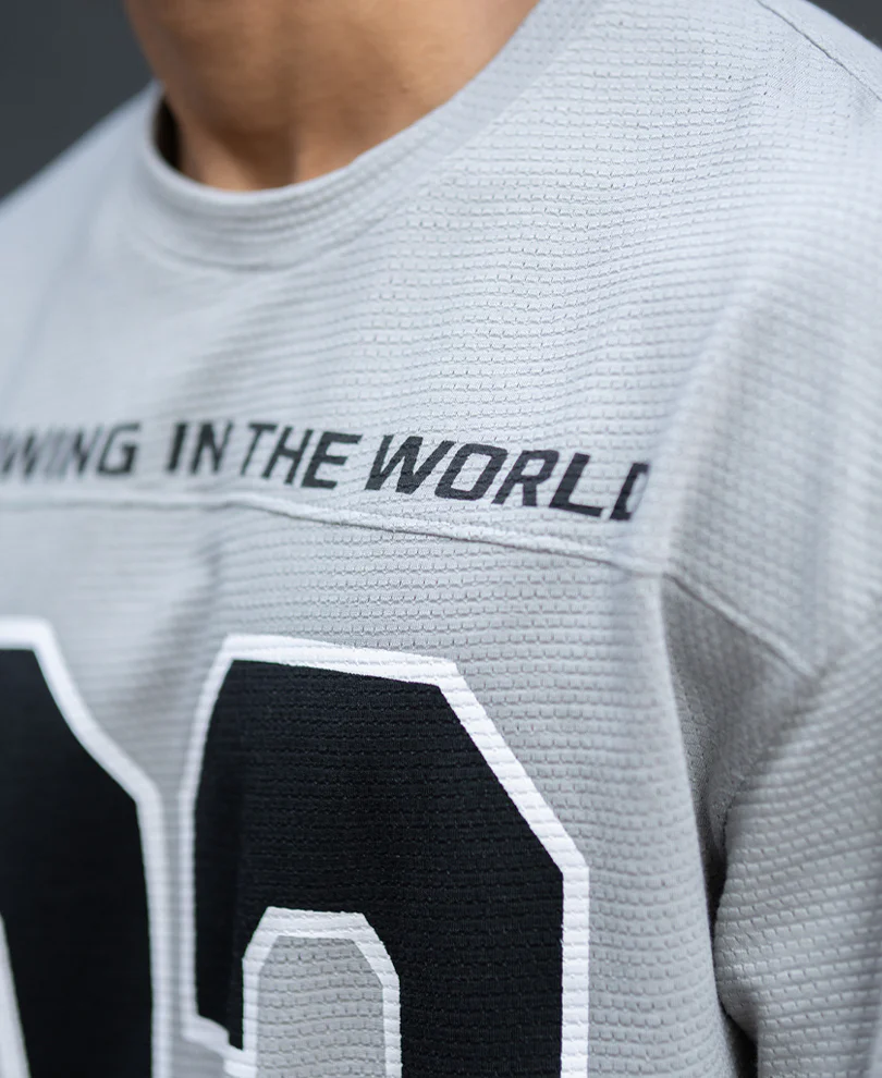 Grey Knit Jersey T-Shirt 100% Cotton - Image 4