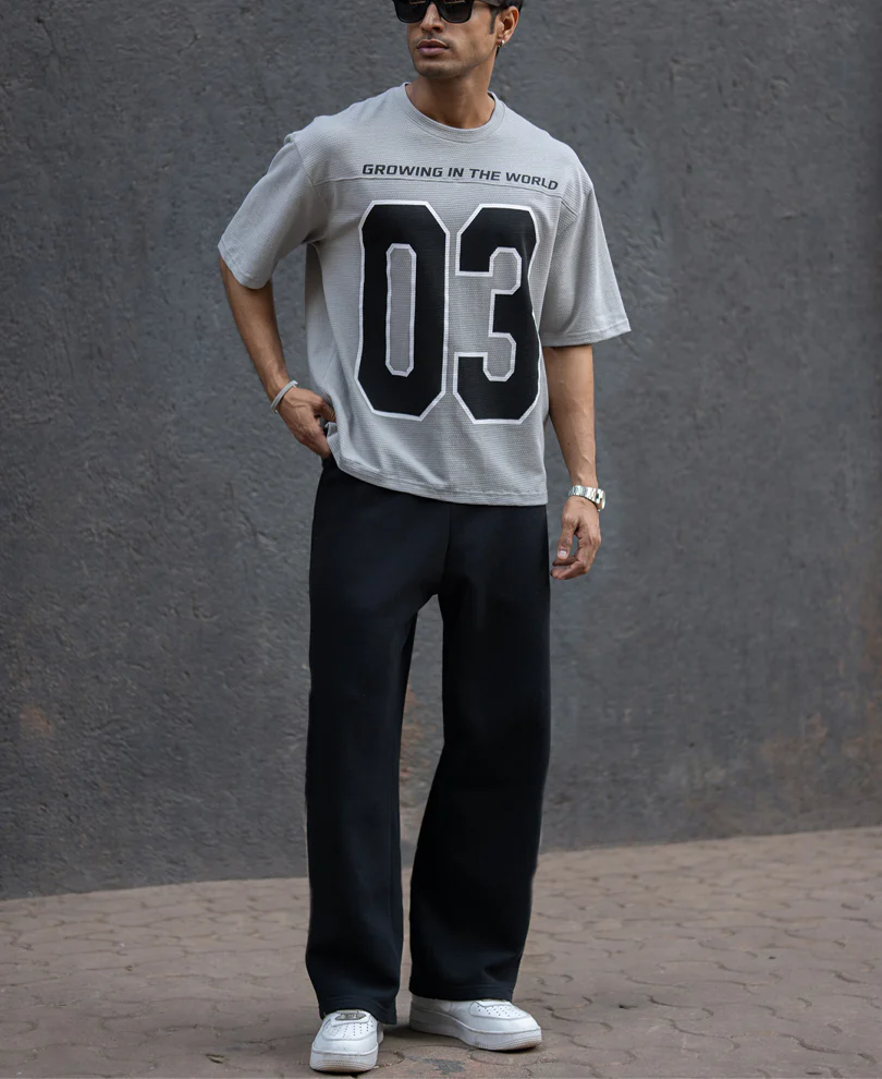 Grey Knit Jersey T-Shirt 100% Cotton - Image 6