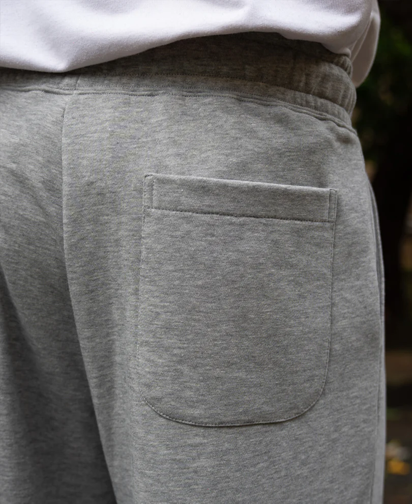 Grey Melange Baggy Trackpant - Image 4