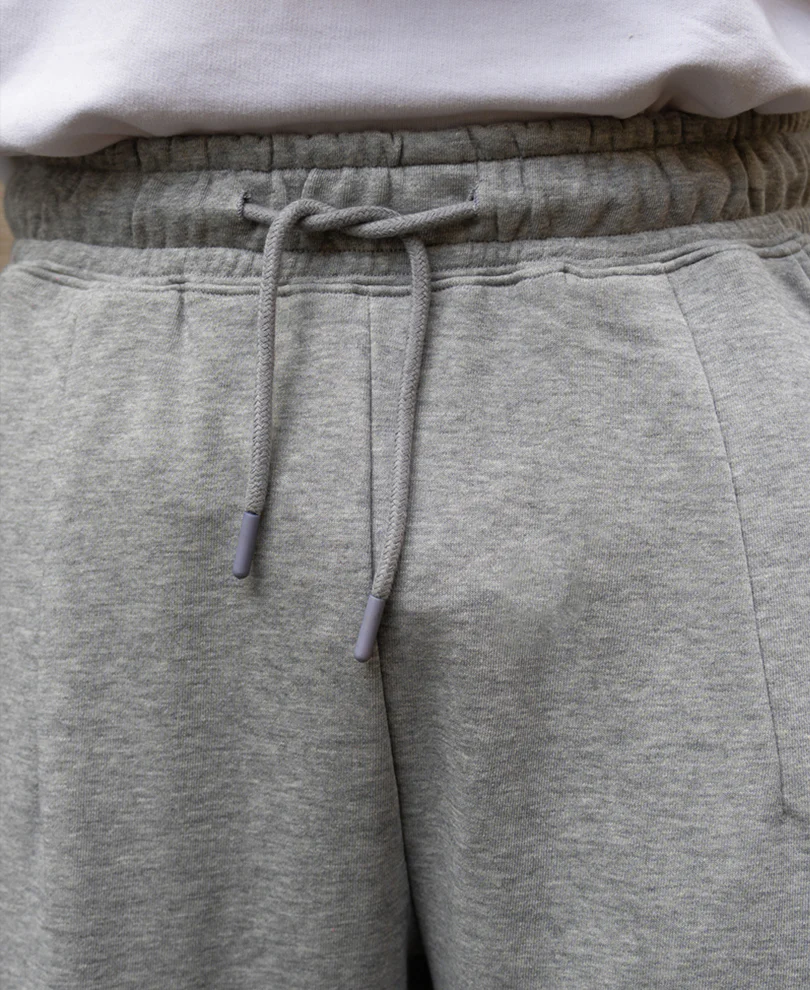 Grey Melange Baggy Trackpant - Image 5