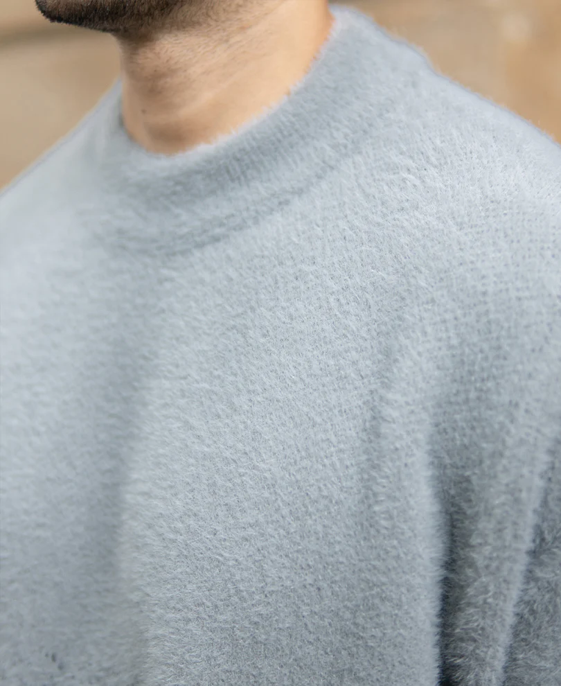 Grey Ombre Jacquard T-Shirt - Image 4