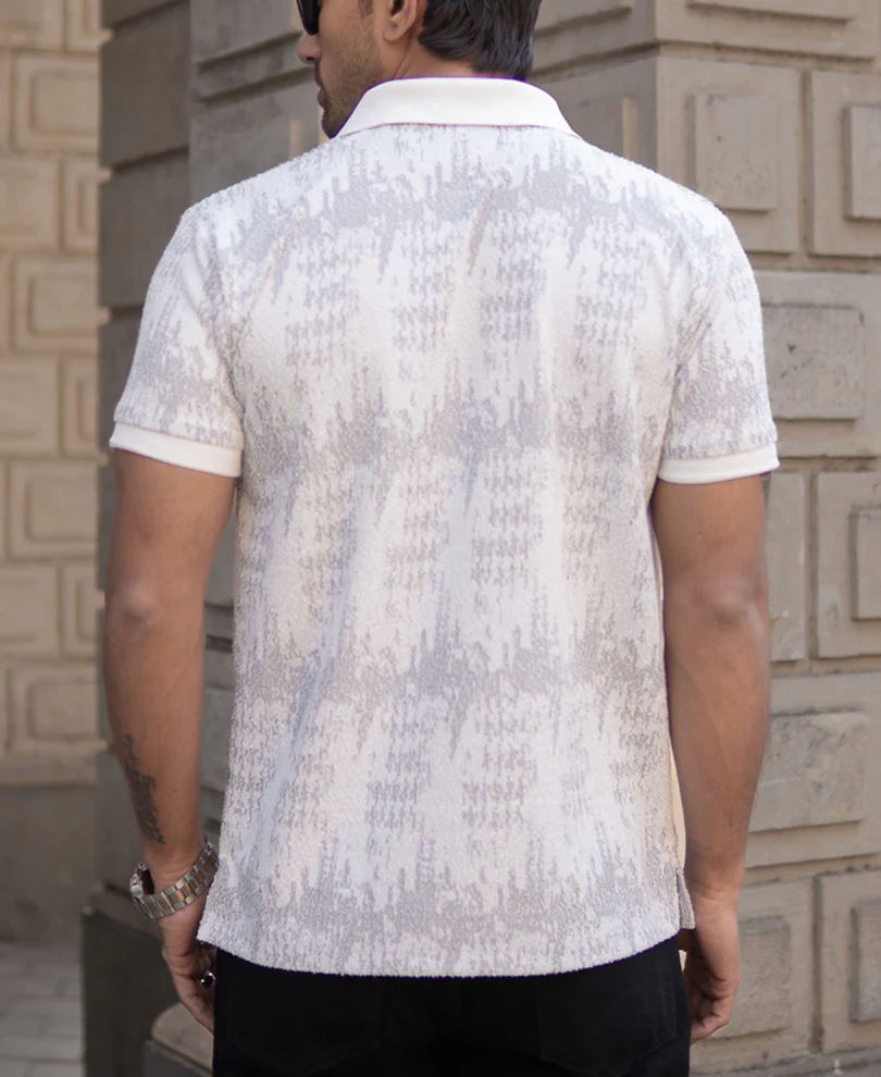 Grey Regular Fit Polo T-Shirt - Image 5