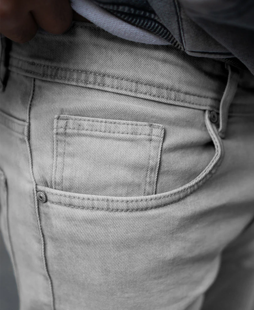 Grey Regular Fit Basic Denim Jeans - Image 4