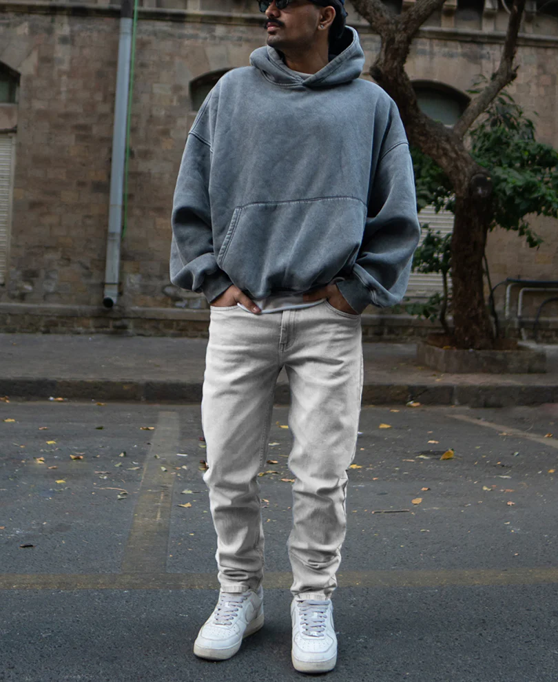 Grey Regular Fit Basic Denim Jeans - Image 5
