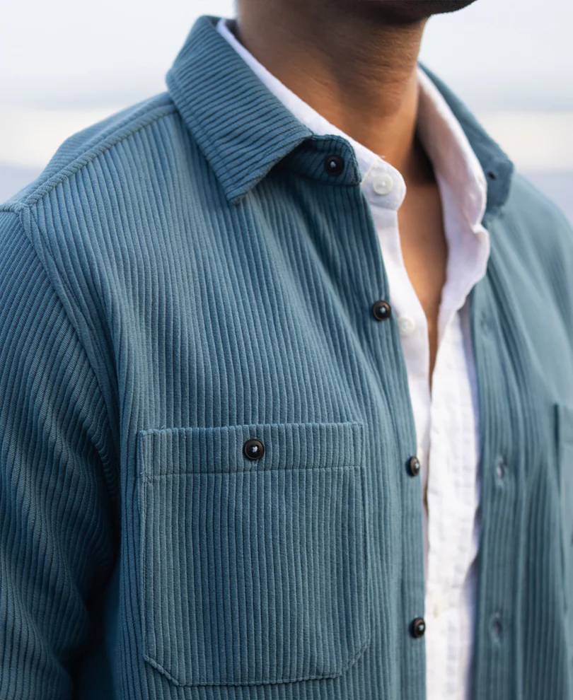 Grey Sky Knit Shirt With Pockets - Image 2