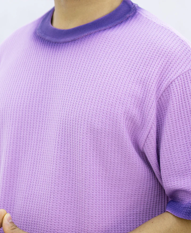 Lavender Sprayed Structure T-Shirt - Image 3