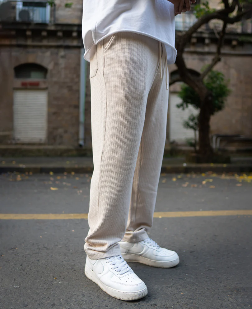 Light Beige Regular Fit Track Pant - Image 3