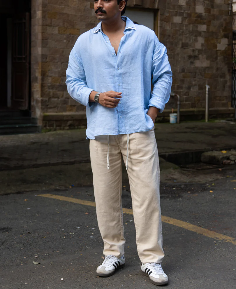 Light Beige Linen Trouser - Image 7