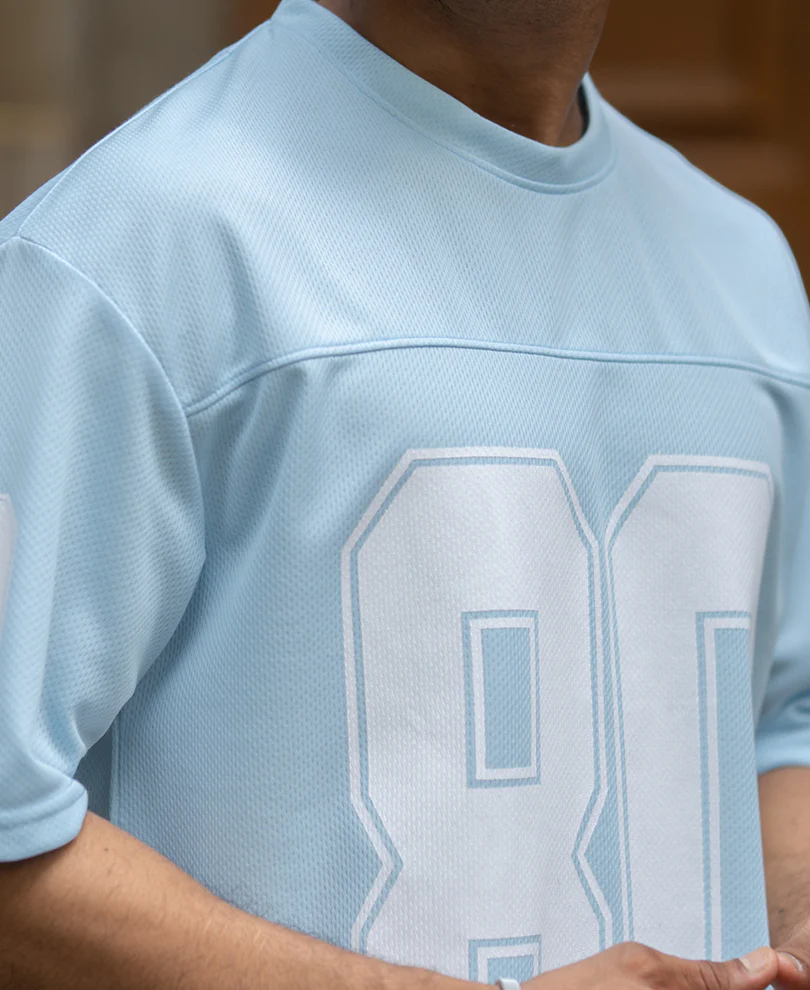 Light Blue Varsity T-Shirt - Image 3