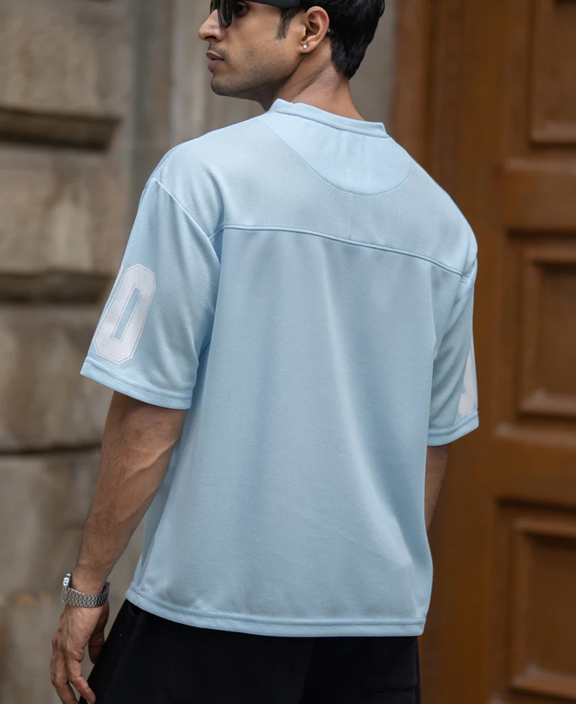 Light Blue Varsity T-Shirt - Image 6