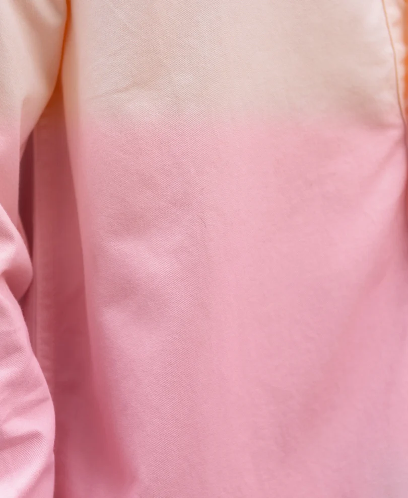 Light Peach Ombre Shirt 100% Cotton - Image 4