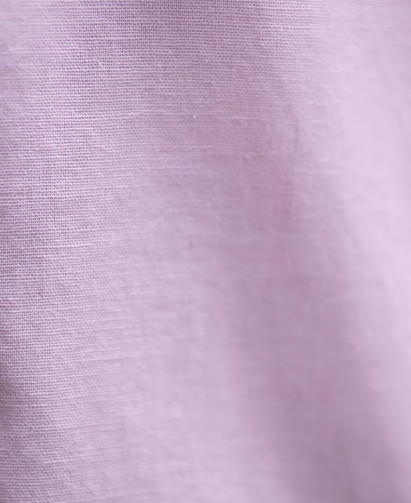 Light Pink Linen Blend Shirt - Image 3