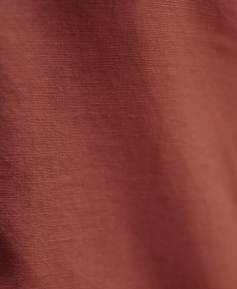Light Wine Linen Blend Shirt - Image 3