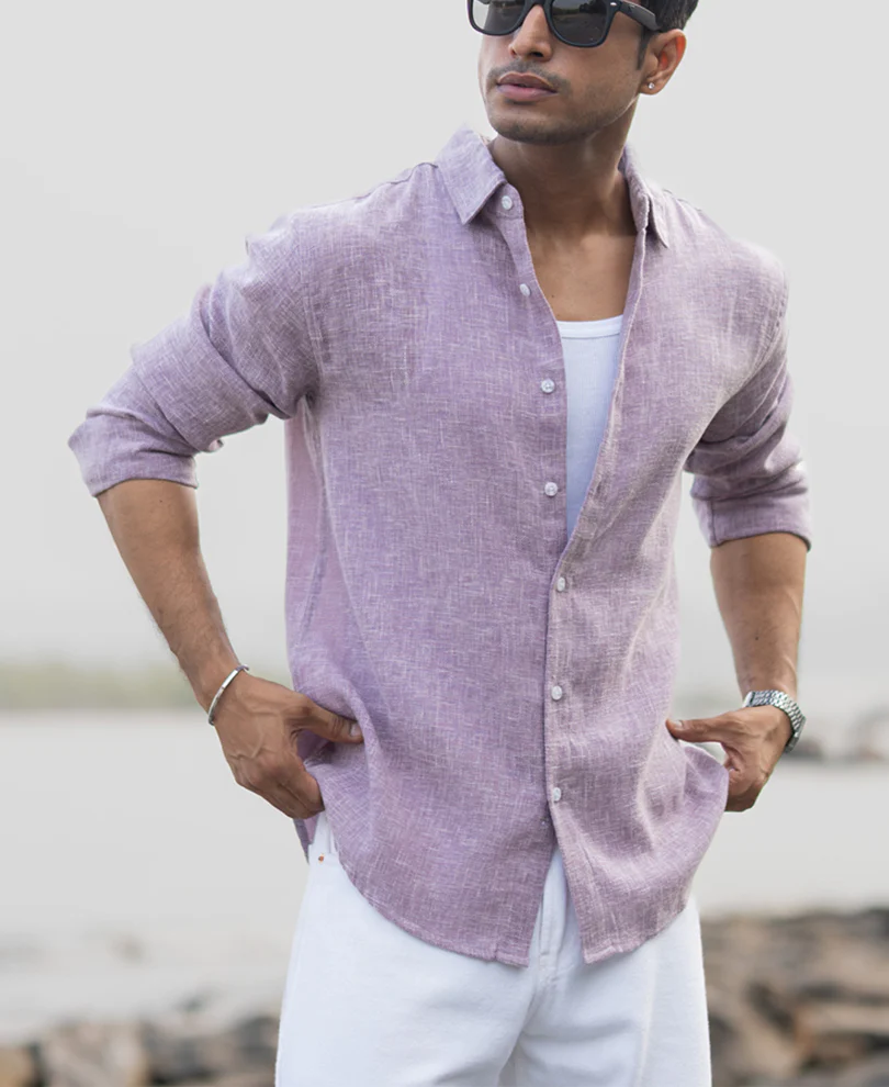Lilac Structured Shirt - Image 2