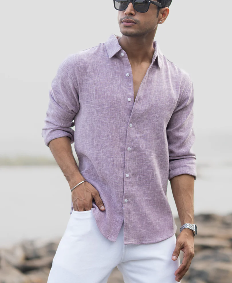 Lilac Structured Shirt - Image 4
