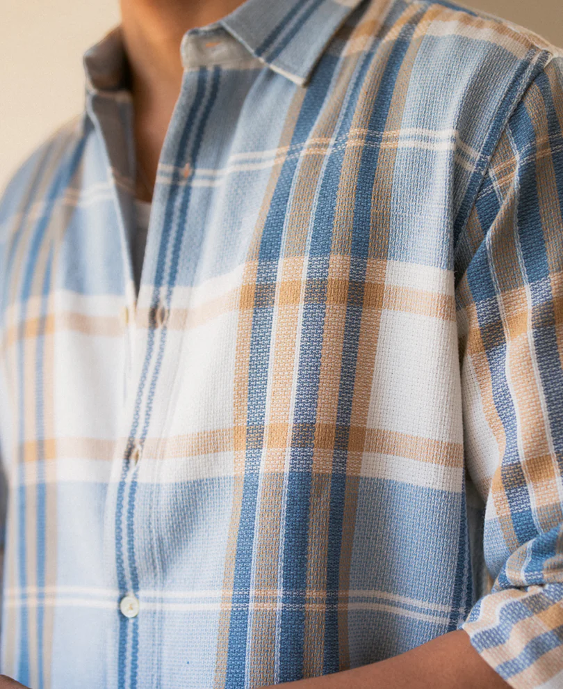 Multi Color Structured Checks Shirt - Image 3