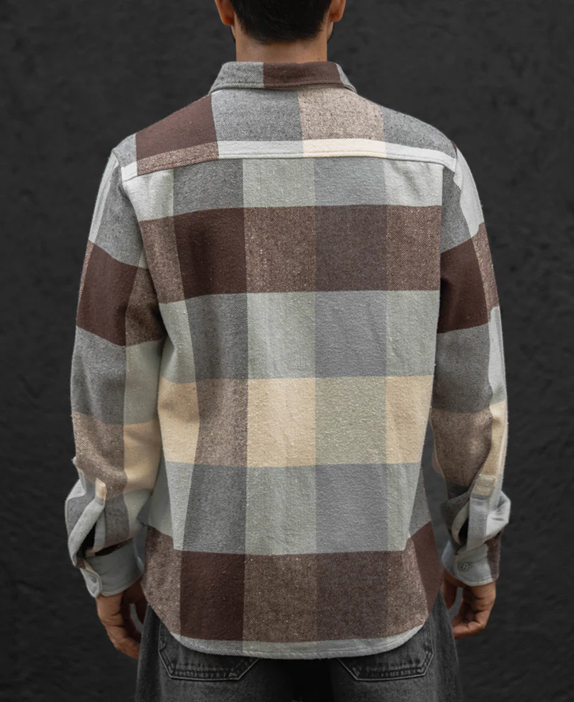 Multi Colour Double Pocket Regular Fit Full Sleeves Shirt 100% Cotton - Image 3