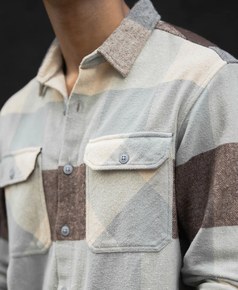 Multi Colour Double Pocket Regular Fit Full Sleeves Shirt 100% Cotton - Image 4