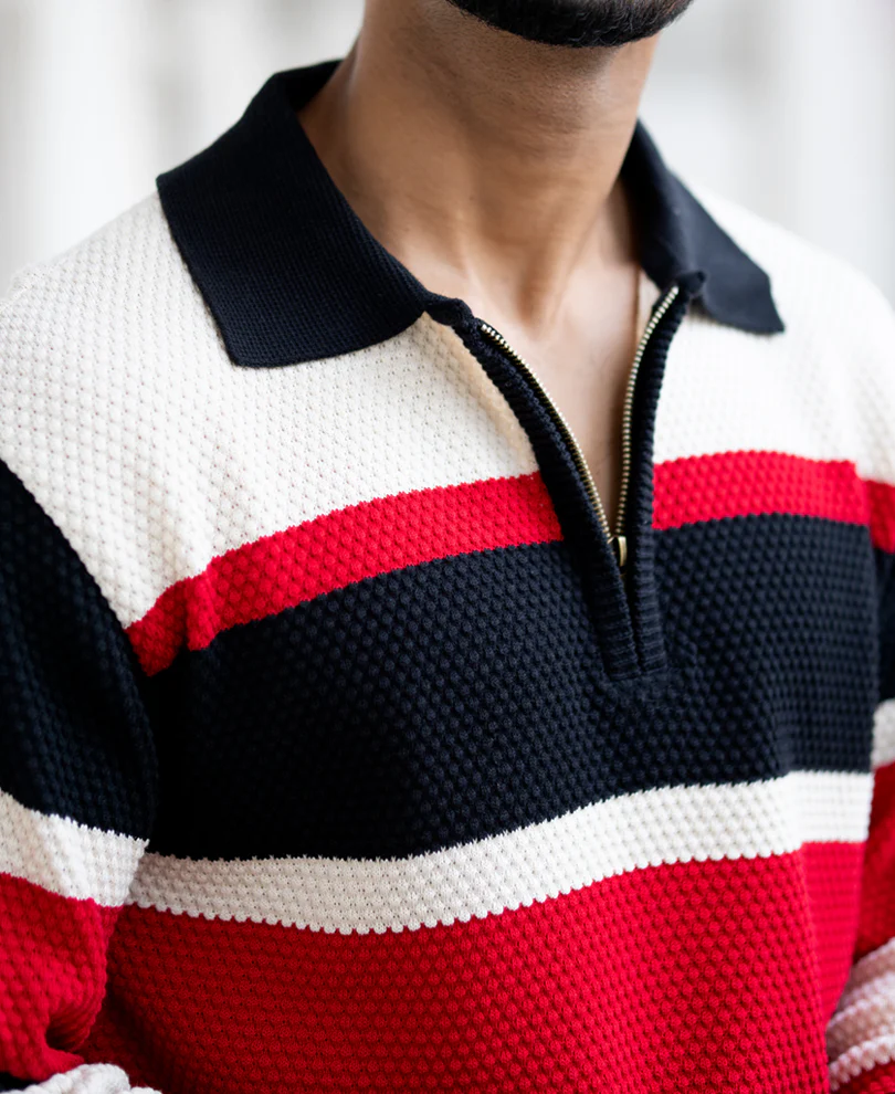Multi Colour Regular Fit Full Sleeves T-Shirt 100% Cotton - Image 4