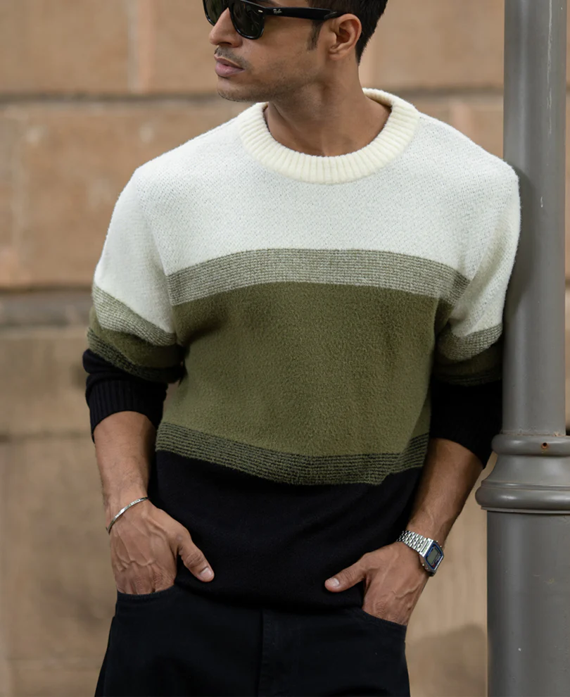 Multicolour Striped Knit T-Shirt - Image 2