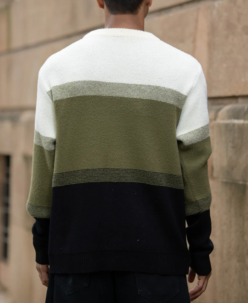 Multicolour Striped Knit T-Shirt - Image 3