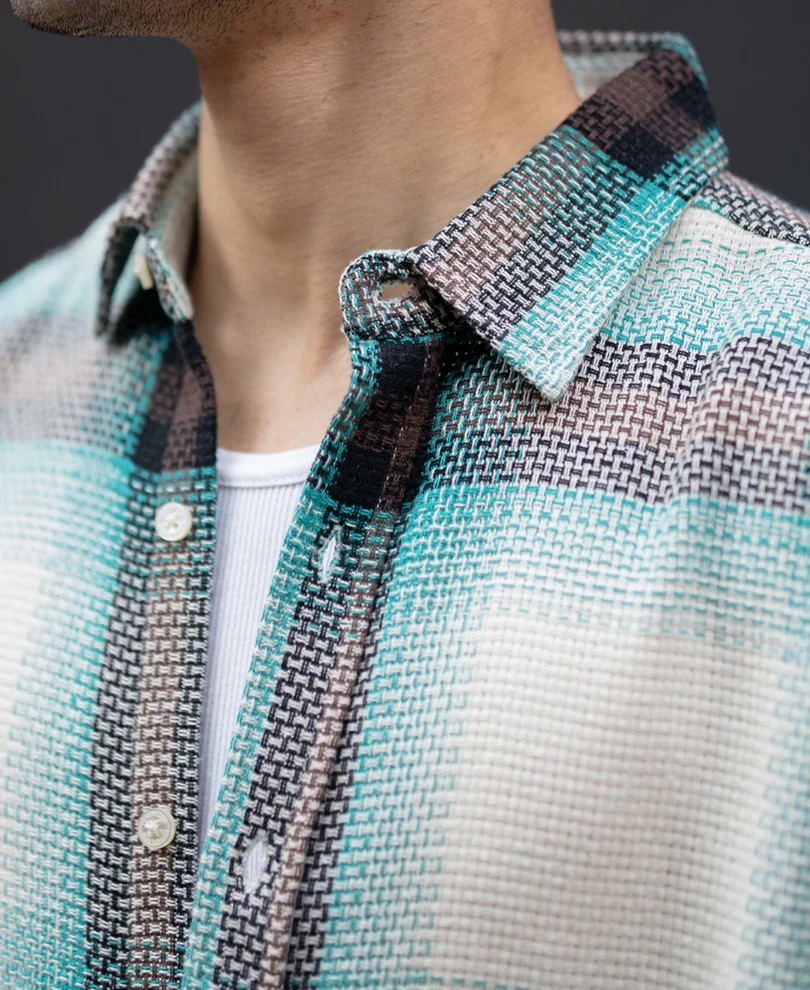 Multi Colour Structured Checks Shirt - Image 4