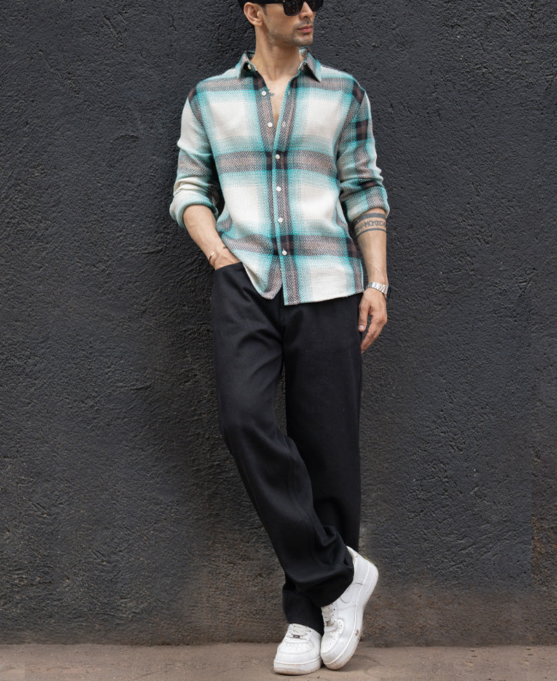 Multi Colour Structured Checks Shirt - Image 6