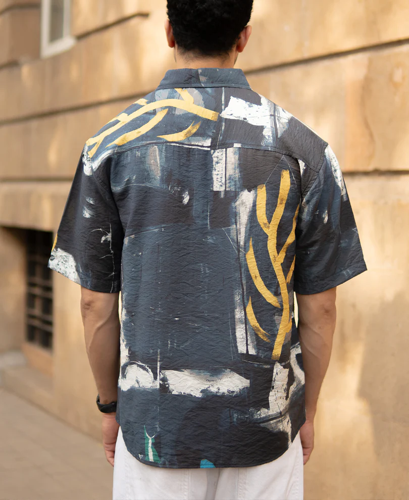 Multicolour Abstract Lightweight Printed Shirt - Image 5