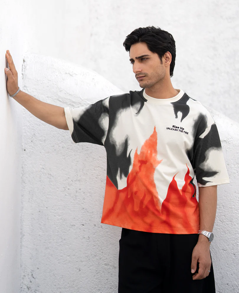 Multicolour Boxy Fit T-Shirt 100% Cotton - Image 2