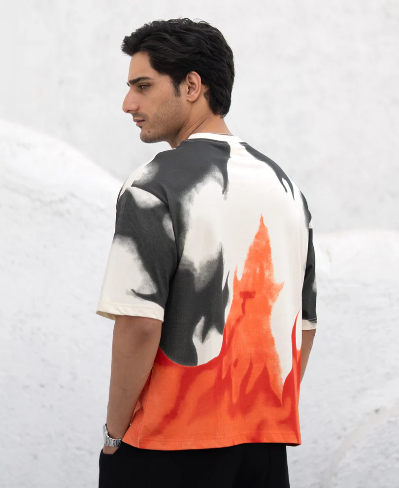 Multicolour Boxy Fit T-Shirt 100% Cotton - Image 6