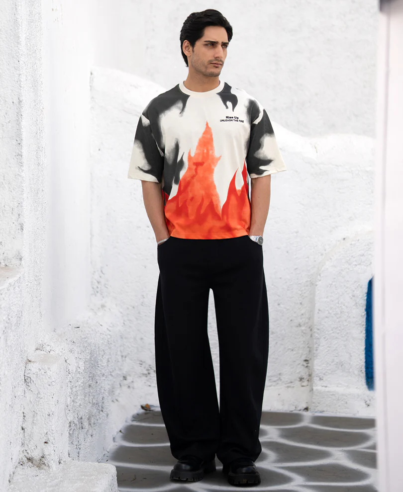 Multicolour Boxy Fit T-Shirt 100% Cotton - Image 7