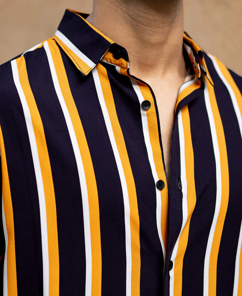 Multicolour Lightweight Striped Shirt - Image 3