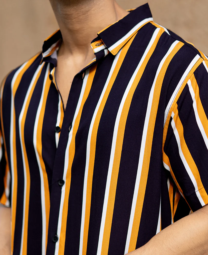 Multicolour Lightweight Striped Shirt - Image 4