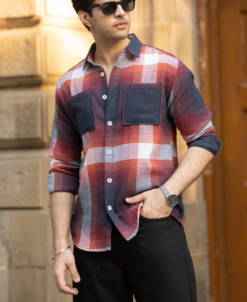 Multicolour Macro Checks Shirt - Image 2