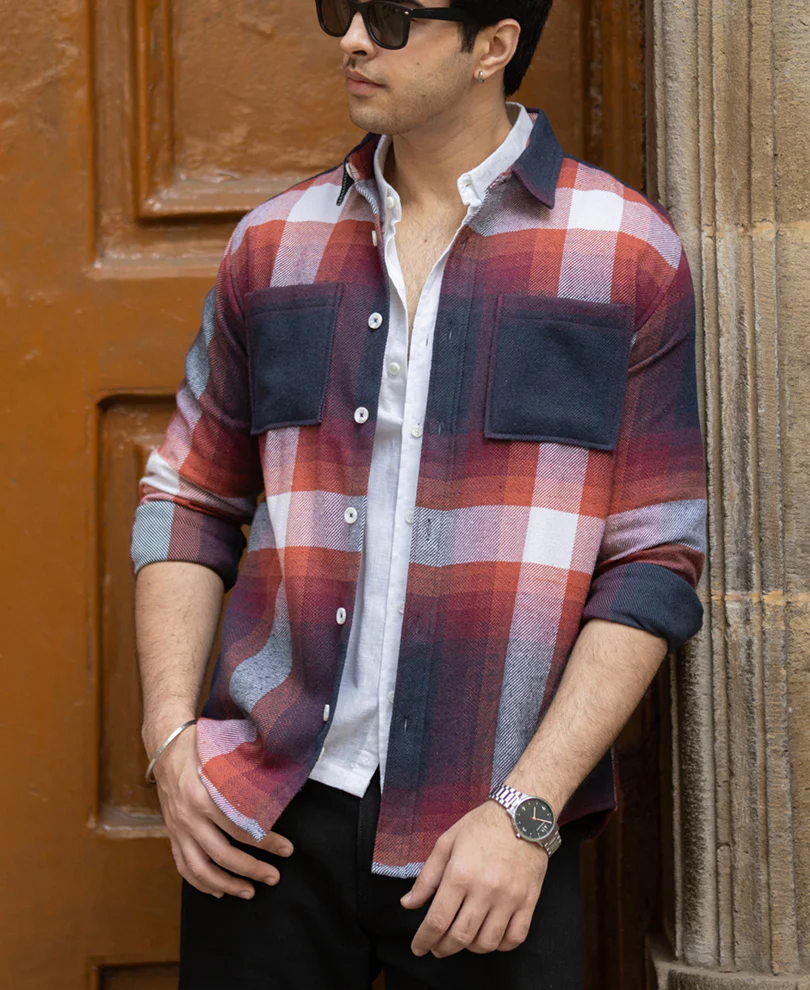 Multicolour Macro Checks Shirt - Image 3