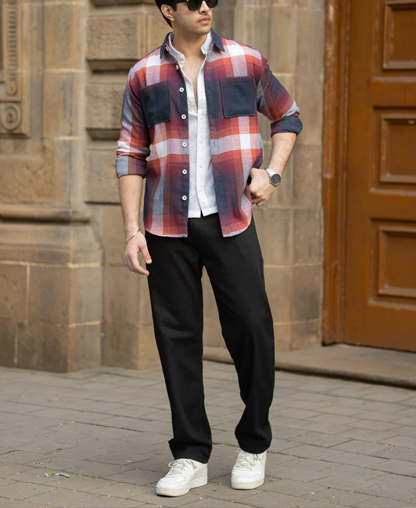 Multicolour Macro Checks Shirt - Image 8