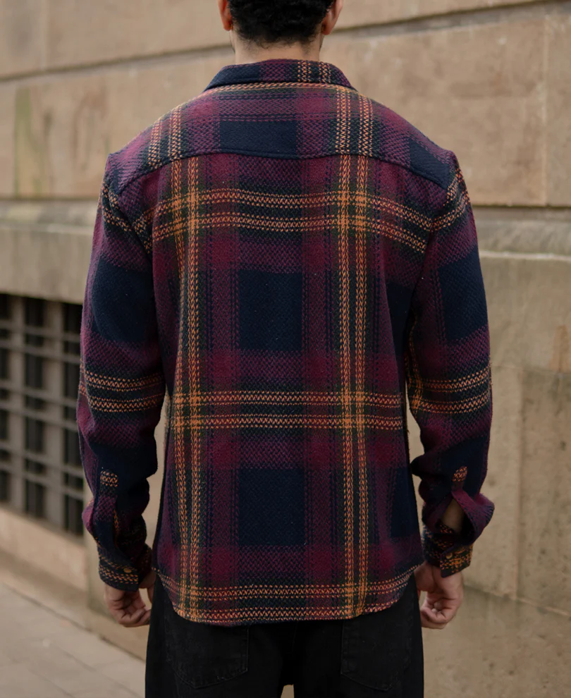 Multicolour Structured Checked Full Sleeves Shirt - Image 5