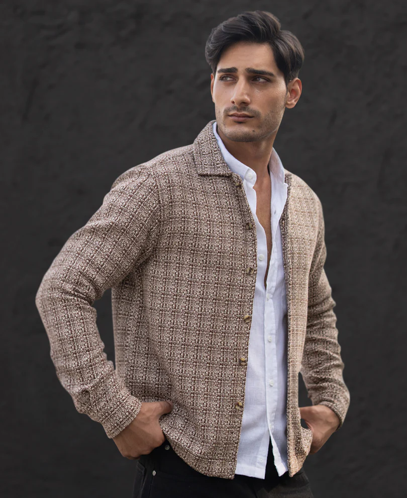 Multicolour Structured Checked Shirt - Image 2