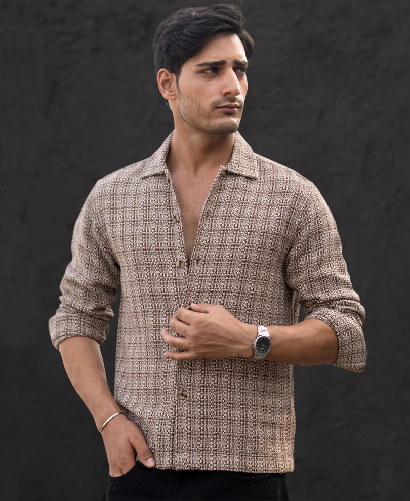 Multicolour Structured Checked Shirt - Image 3