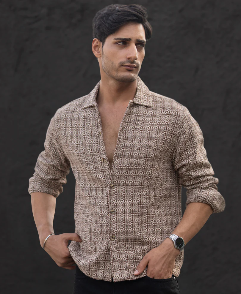 Multicolour Structured Checked Shirt - Image 4