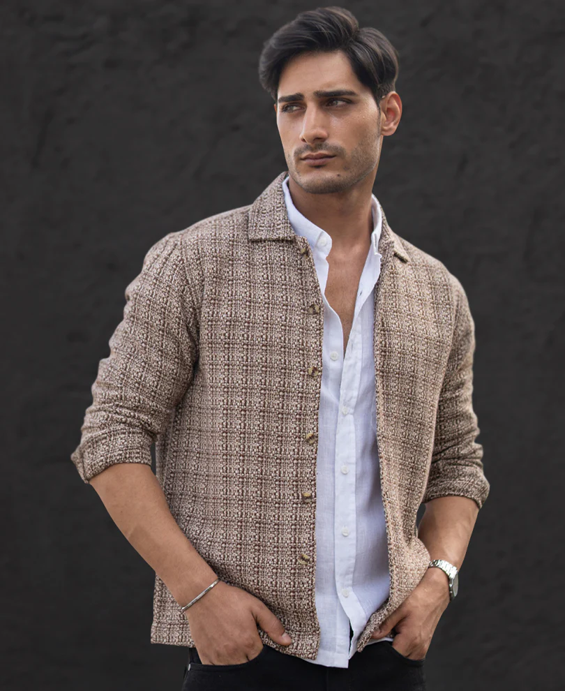 Multicolour Structured Checked Shirt - Image 5