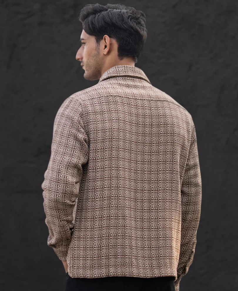 Multicolour Structured Checked Shirt - Image 8